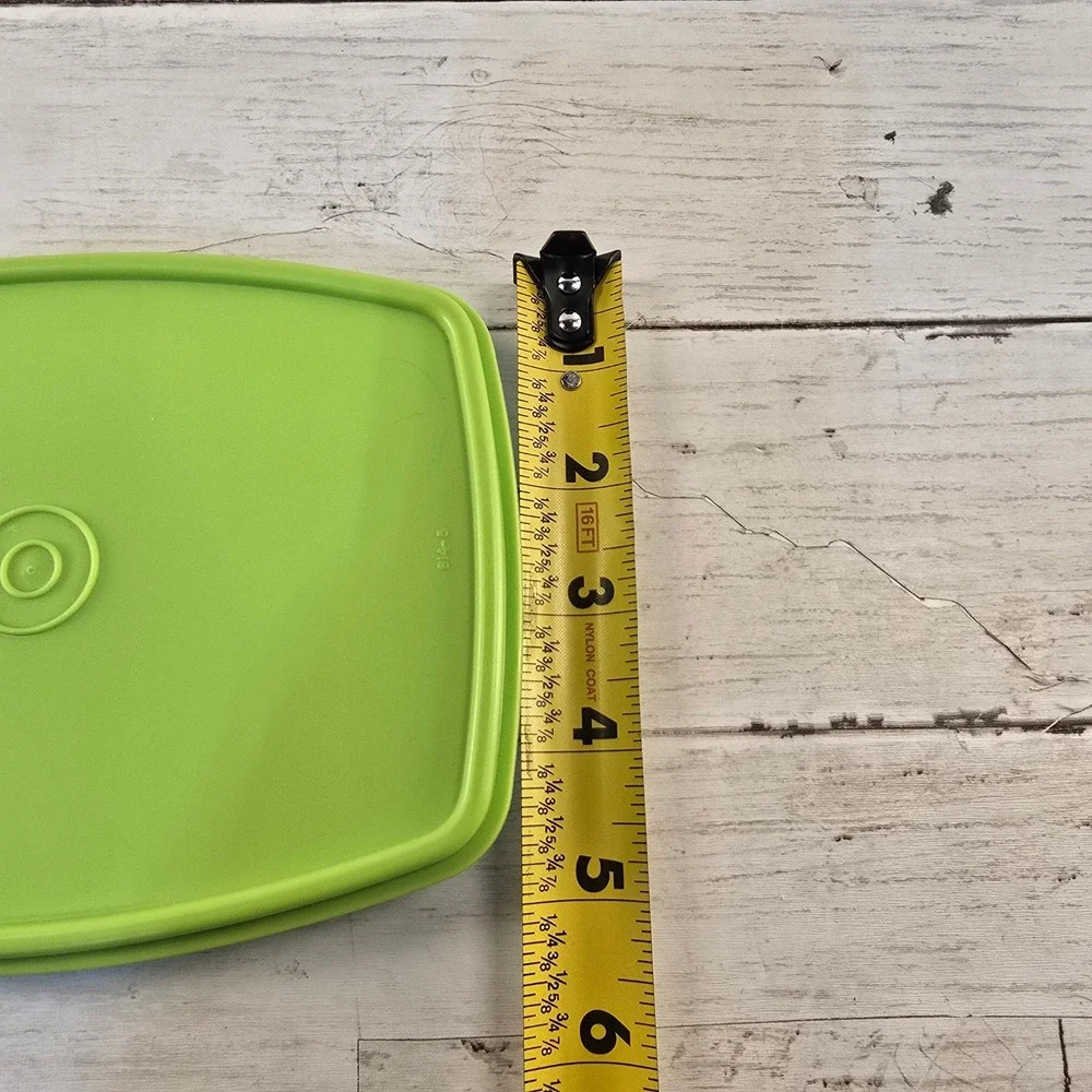 Tupperware Slim Pitcher Blue Lid 2L & Rectangular Container Green Lid 814-5 Set